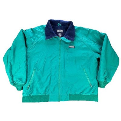 Vintage Lands End Squall Fleece Lined Polartec Jacket Green Women s XL 18-20 USA