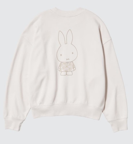 Sweat d'anniversaire Uniqlo Miffy in Bloom Miffy's blanc cassé femme neuf avec étiquette - Photo 3/15