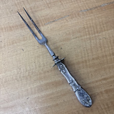 La Concorde Oneida Silverplate Carving Fork Antique