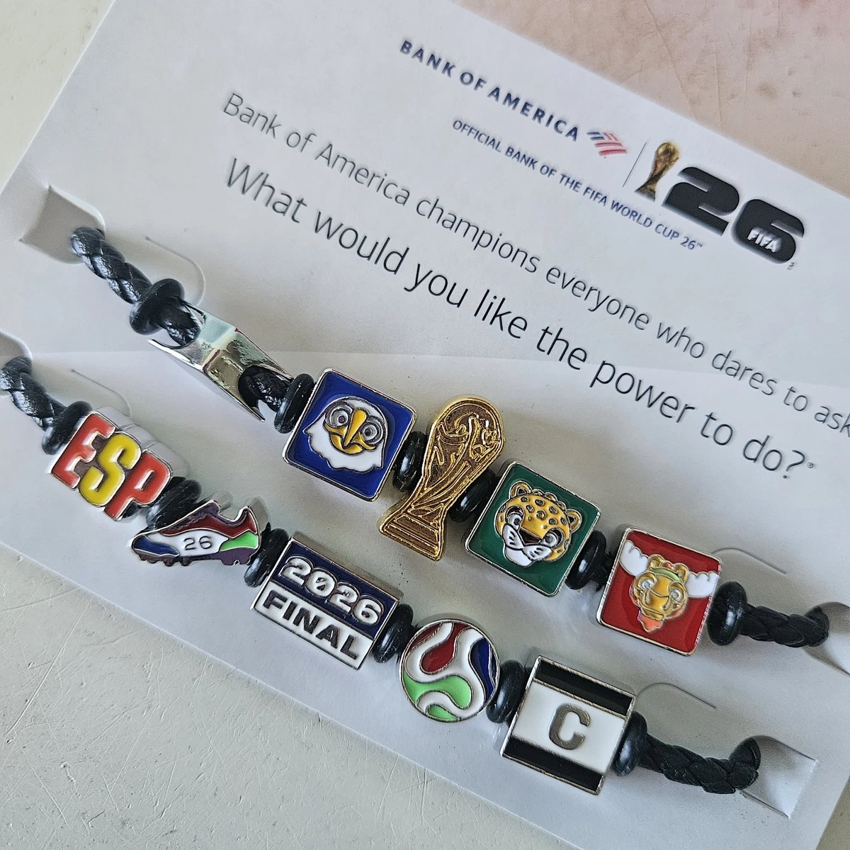 World Cup バンクオブアメリカブレスレット記念グッズ 2本セット BRA Sports Fan Bracelets for sale | eBay