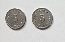 Deutsches Reich - 5 Reichspfennig -  2x 1901 G