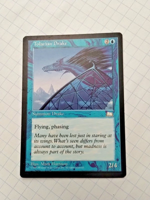 MTG Tolarian Drake Weatherlight Regular Common - Some Edge Wear - See Pics