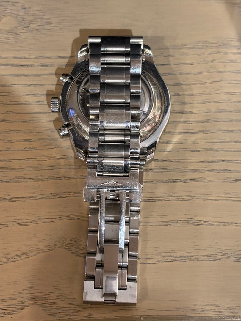 LONGINES Automatic Chronograph Silver Watch Trans… - image 2