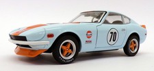 Greenlight 1/24 Scale 18302 - 1970 Bre Datsun 240Z #70 - Lt Blue/Orange