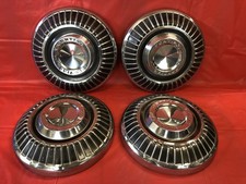 Vintage Set Of 4 196472 Pontiac 10 12 Dog Dish Hubcaps