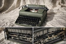 Machine à écrire Olympia SM3 Deluxe vintage années 1950 – AZERTY – Allemagne