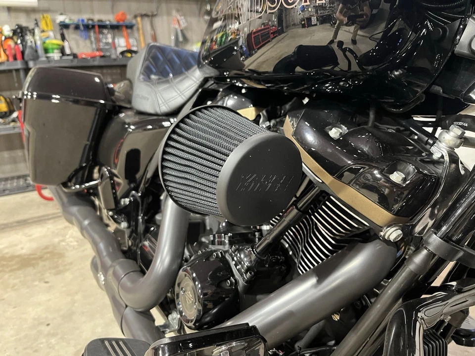 Kit de admisión de filtro de aire negro mate Vance & Hines VO2 Falcon (41061) Foto 2 de 4