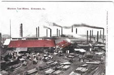 Ill Industrial Factory Western Tube Wotks Kewaunee Illinois Postcard c1904