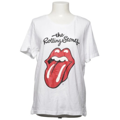 The Rolling Stones, T-shirt, Größe: L, Weiß, Print, Damen #sKx