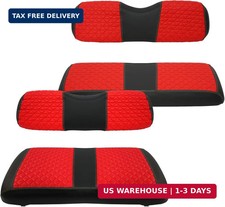 XUANYUDG0769 Golf Cart Front and Rear Seat Covers for EZGO TXT/RXV Club Car DS/P