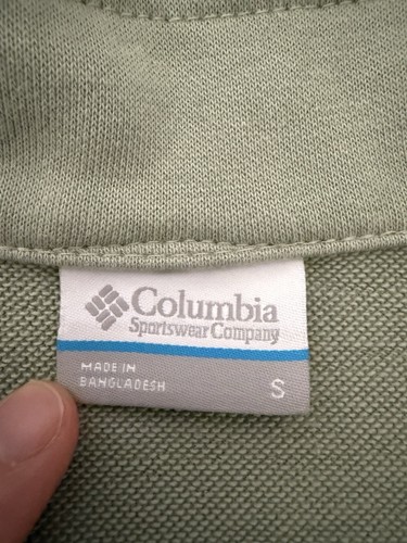 Columbia Top Mujer Talla S Verde Salvia 1/4 Cremallera Manga Larga Pullover Aire Libre Senderismo - Imagen 8 de 11