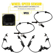 4 Abs Wheel Speed Sensor Front Rear Left Right Fit Honda Accord 2008-2012 New 4 Abs Wheel Speed Sensor Front Rear Left Right Fit Honda Accord 2008-2012 New