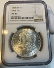 1878 8TF NGC MS62 VAM-14.1 Alligator Eye Morgan Dollar