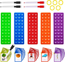 CVC Word Games, Sensory Toy to Learn and Spell Phonics Games Flash Cards for P
