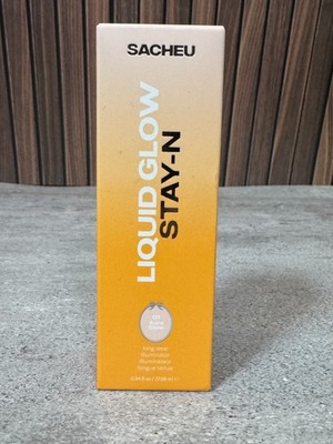 SACHEU Liquid Glow STAY-N Illuminator 01 Aura Glow Ivory Pearl 0.94oz New