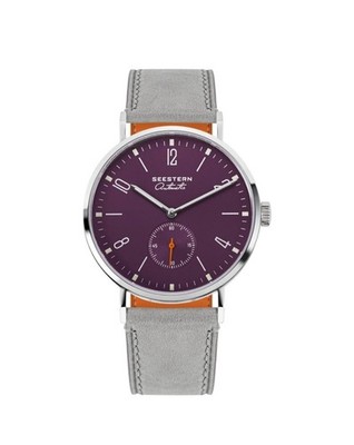 *  Minimalistische Automatik Mechanische Armbanduhr Damen Herren Dünn 10mm Plum