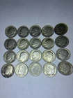 20 Silver Roosevelt Dimes 10C US Coin Circulated Uncertified