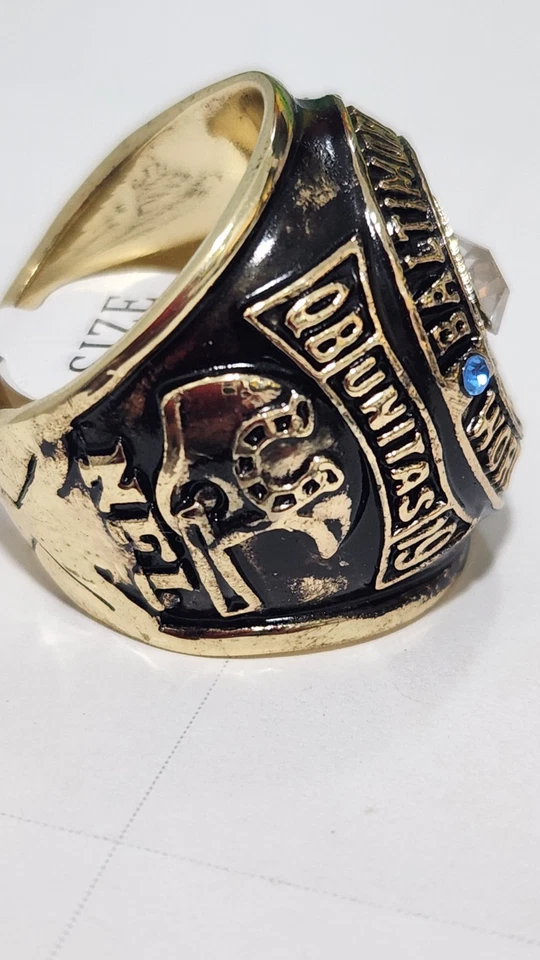 Baltimore Colts Championship Ring Superbowl 1958 featuring QB #19 Johnny Unitas - Image 3 of 4