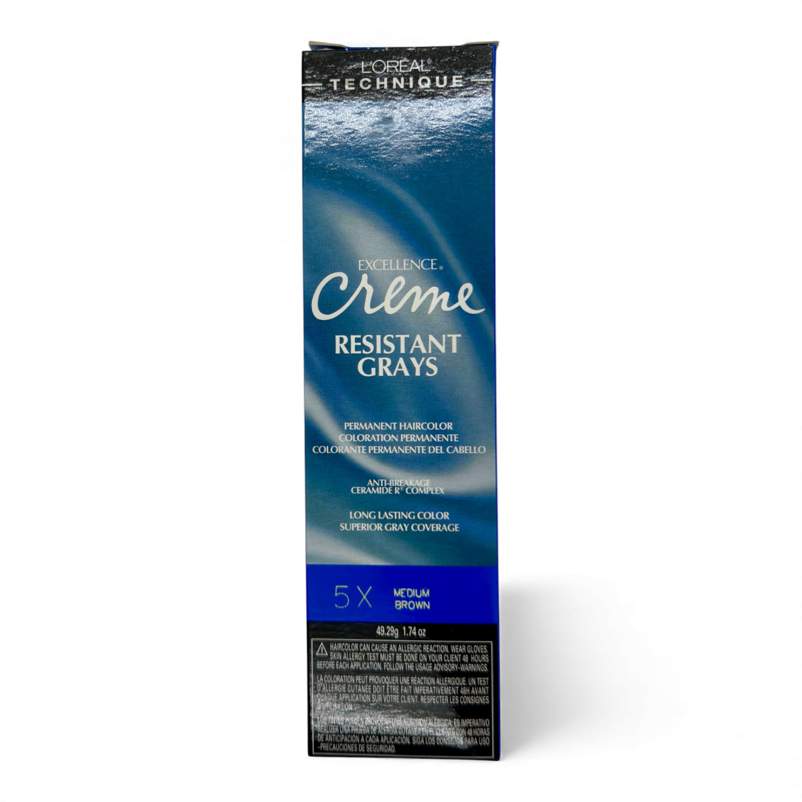 Loreal Excellence Resistance Grays Haircolor 5X Medium Brown (Pack of 6)