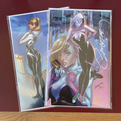 Spider Gwen Ghos Spider 1  5 J. Scott Campbell Variant SIGNED COA SDCC 