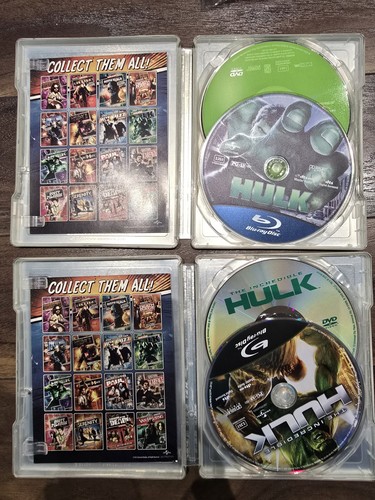 Hulk + The Incredible Hulk (Blu-ray, DVD, Digital) OOP Limited Edition Steelbook - Picture 7 of 7