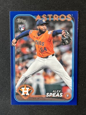 2024 Topps Update Royal Blue Alex Speas RC #US222 Houston Astros