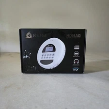 KLIM Nomad FM Radio Bluetooth Portable Discman CD-R CD-RW Player w/ Headphones