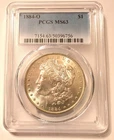 1884-O US Morgan Silver $1 Dollar - PCGS Certified MS63