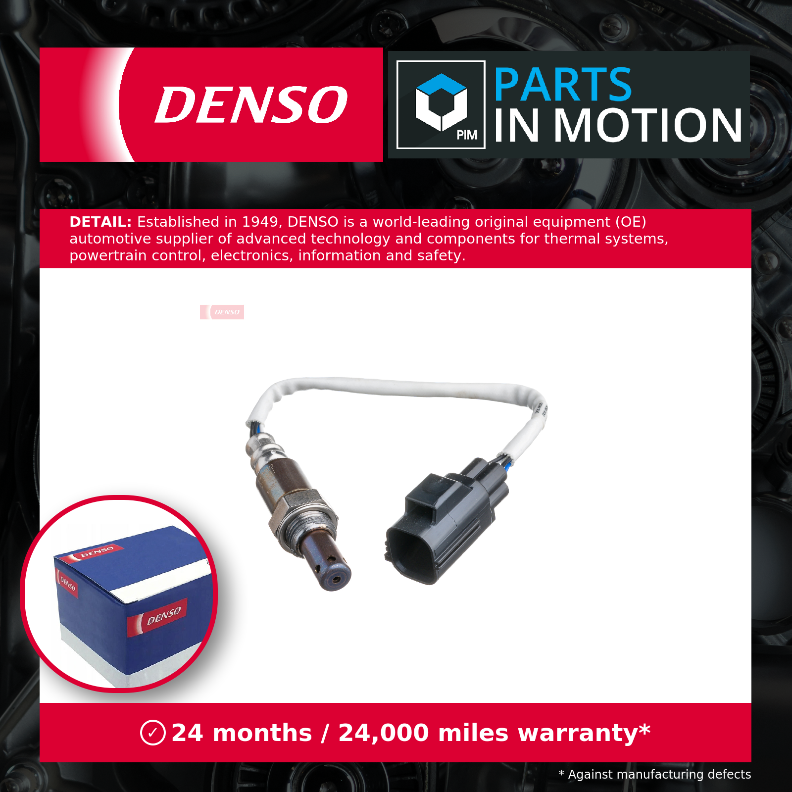 Lambda Sensor fits RANGE ROVER SPORT L320 4.4 05 to 13 Oxygen Denso 5H229F472AA