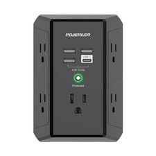 Multi Outlet Extender Surge Protector - Multi Plug Wall Outlet with 5 AC Outl...