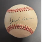 Hank Aaron Signed Autograph baseball