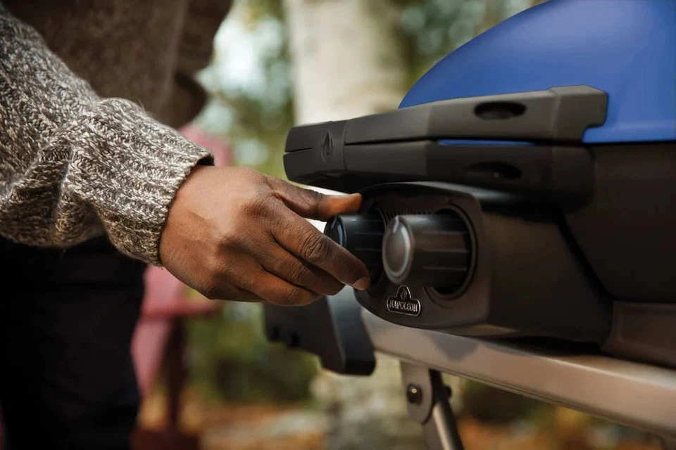 Napoleon Travelq 285X Portable Propane Gas Grill With Scissor Cart Blue - Image 4 of 4