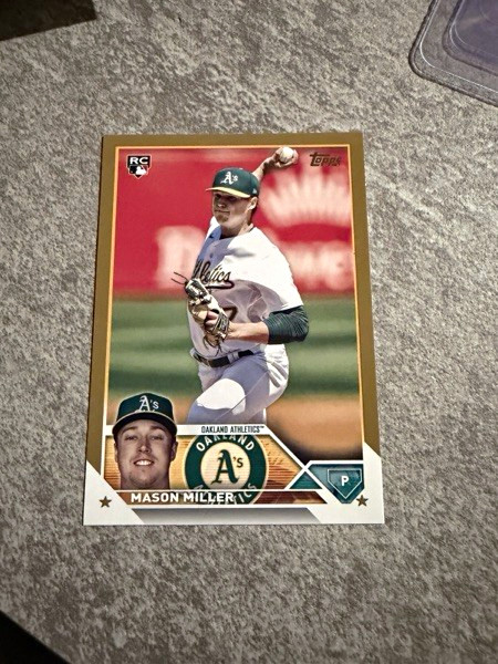 Mason Miller 2023 Topps Update Gold /2023 RC Rookie US15 Oakland Athletics