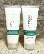 2x~Philip Kingsley~Moisture Balancing Conditioner~75ml/2.53oz ea~Travel Sz~NWOB~