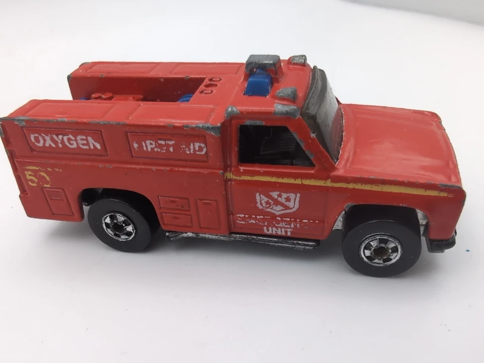 Hot Wheels - Escuadrón de Emergencia Rescate Ranger Camión de Bomberos Vintage 1976 - 1:64 - USADO Foto 2 de 4
