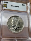 1964 Kennedy .50 Half Dollar ICG PR69 - Wow Factor — photo 4