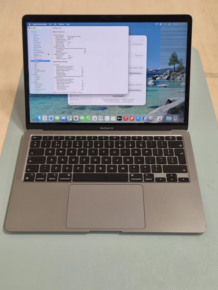 Apple MacBook Air 2020 M1 16GB 512GB SSD - Space Grau - Siehe Beschreibung