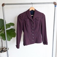 Hollywood Style 1940s Wool Gabardine Women  s Suit Jacket Size S