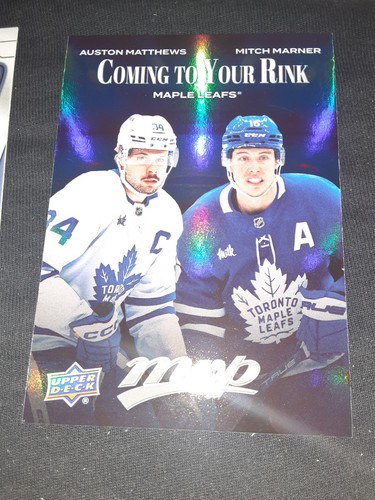 Auston Matthews / Mitch Marner #CR-27 2025 Upper Deck MVP Coming to Your Rink card