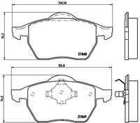 Bremsbelagsatz Vorne Teves-System FüR Ford Galaxy I Wgr Mk Van Vw Sharan 95-01