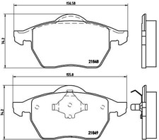 Bremsbelagsatz Vorne Teves-System für Ford Galaxy I WGR MK VAN VW Sharan 95-01