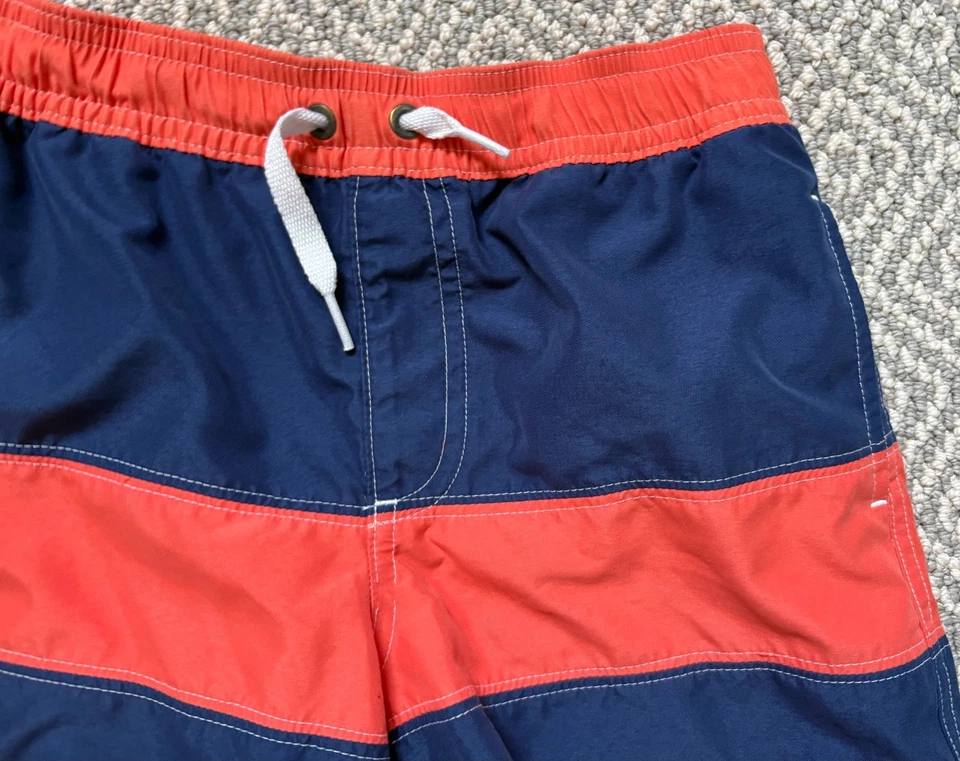 Hannah Anderson, Niños, Talla 6-7, 120 cm, Pantalones Cortos de Natación, Azul, Naranja, Rayas Foto 2 de 4