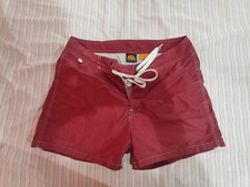 SUNDEK Costume Uomo Rosso Bande Bianco Grigio Boxer Mare Tg 29 / 43 ITA 
