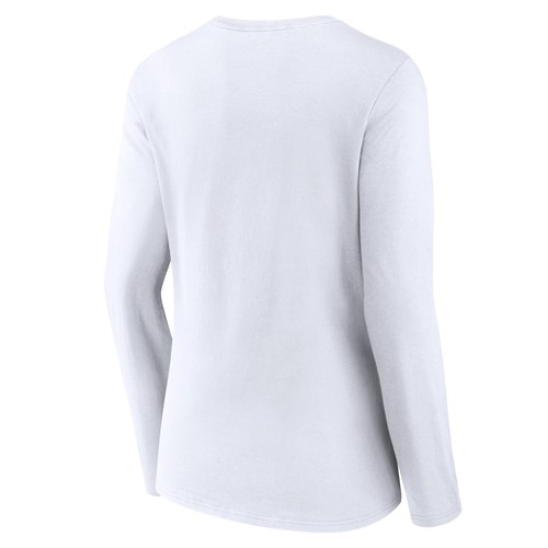 Women's White Oklahoma State Cowboys Campus Long Sleeve V-Neck T-Shirt - Afbeelding 3 van 3
