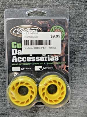 Mathews 3/4'' Rubber HDS Dampeners Yellow