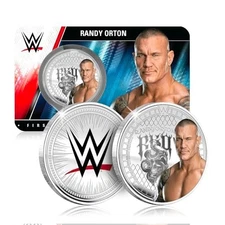 WWE Collection Randy Orton Silver Plated Commemorative Coin