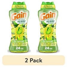 (2 pack) Gain Fireworks In-Wash Scent Booster Laundry Beads,Original Scent,24 oz