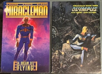 Very Rare OG Eclipse Alan Moore Miracleman vol 1 & 3 Dream of Flying / Olympus 