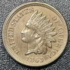 1863 Indian Head Cent Penny 1c Choice XF+ Details Cleaned