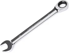 19Mm Ratcheting Combination Wrench Metric, Industrial Grade Gear Spanner with 12